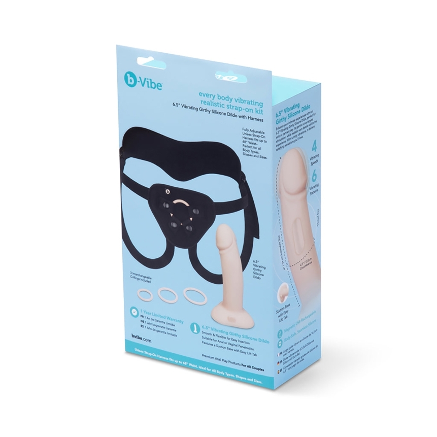 B vibe every body vibrating realistic strap on kit by b-vibe - image 2