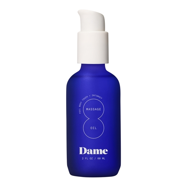 Bottle of  Vegan Lube Dame Products showing plant-powered formula