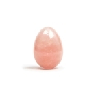 Buy Chakrubs Heart Yoni Egg Rose Quartz drilled kegel exercise device for pelvic floor muscle strengthening.