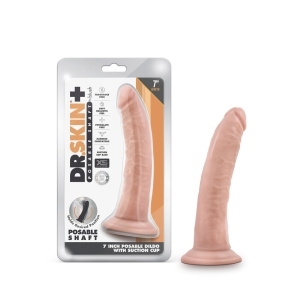 7 inch Dildo by Blush in Vanilla Ivory Beige shown for use by Her or Him