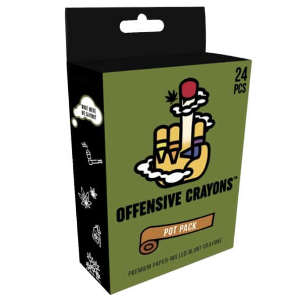 Buy  Wood Rocket Offensive Crayons Pot Pack book for her.