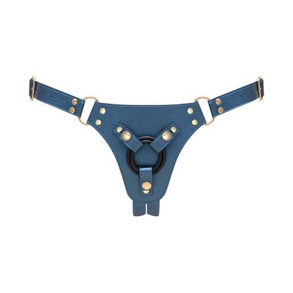 Buy  Strap On Me Leatherette Harness Generous One Size Blue book for her.