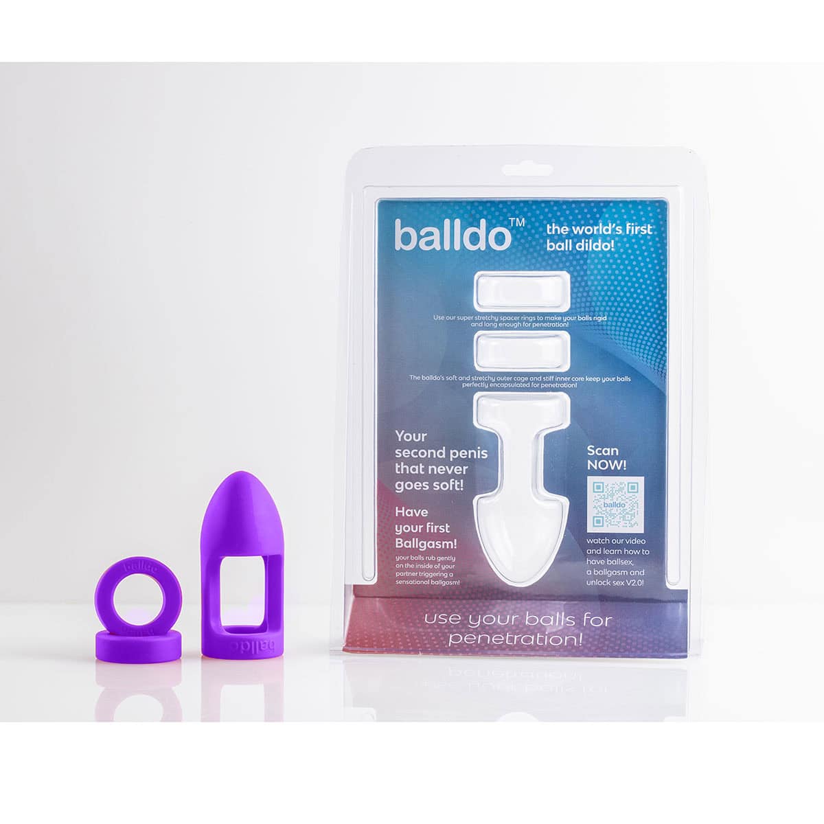 Balldo Set Purple Waterproof dildo stabilizers are made by Balldo and are found on sale at herVibrators.com often.