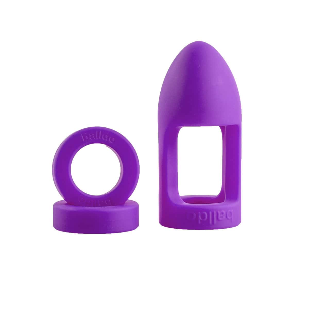 Balldo Set Purple Waterproof dildo stabilizers are made by Balldo and are found on sale at herVibrators.com often.