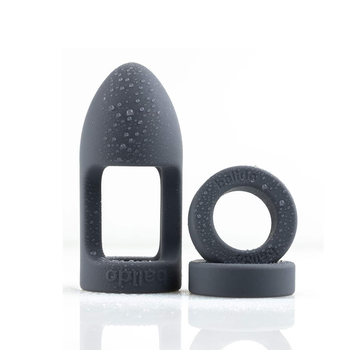 Balldo Set Steel Grey Waterproof dildo stabilizers are made by Balldo and are found on sale at herVibrators.com often.