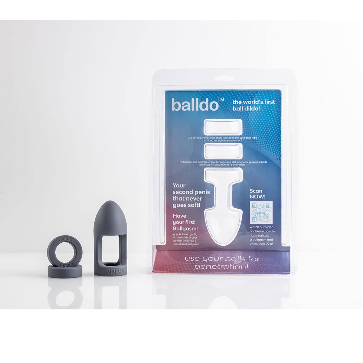 Balldo Set Steel Grey Waterproof dildo stabilizers are made by Balldo and are found on sale at herVibrators.com often.