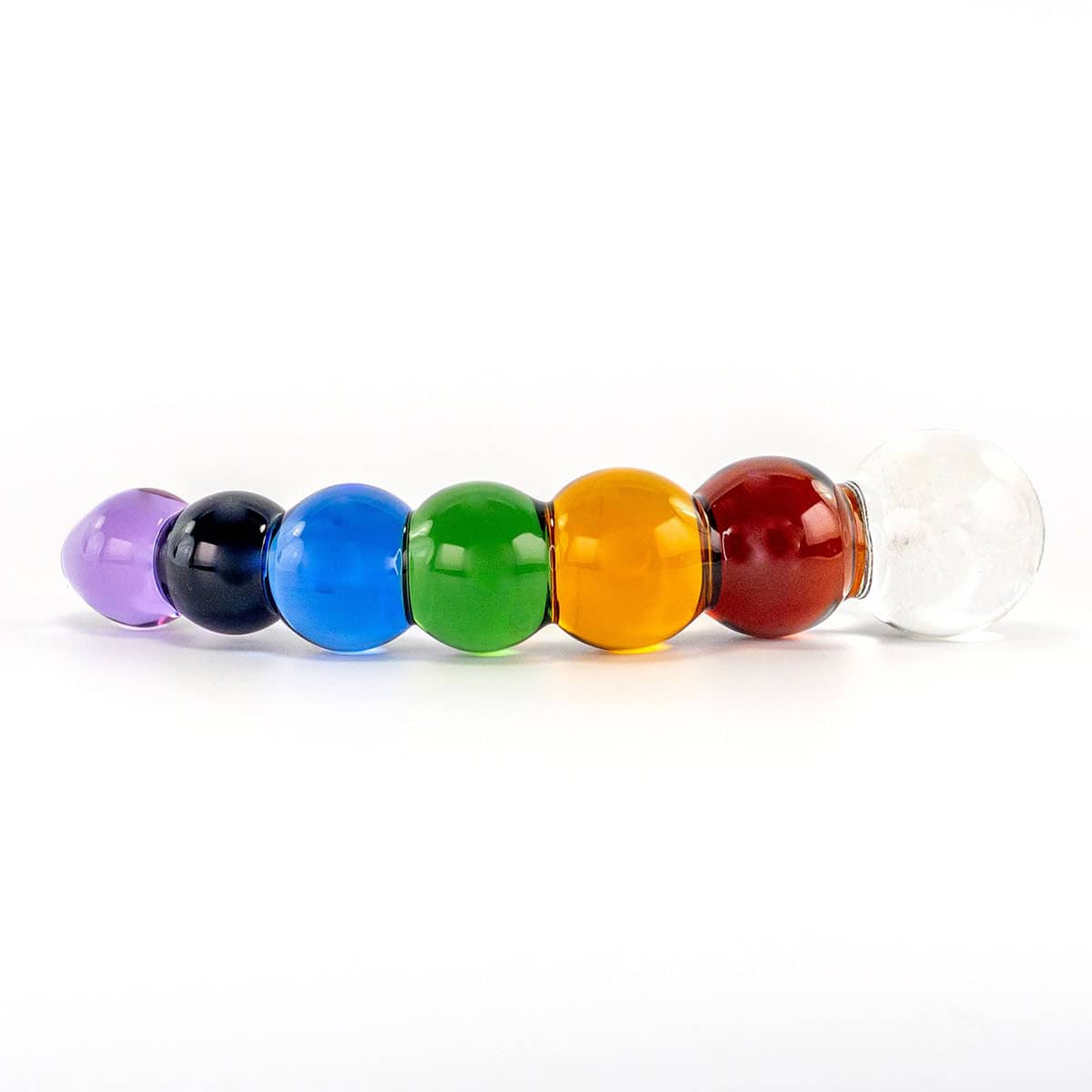 Crystal Delights Rainbow Bubble Dil with Dichroic Bulb dildo made by Crystal Delights on sale at herVibrators.com