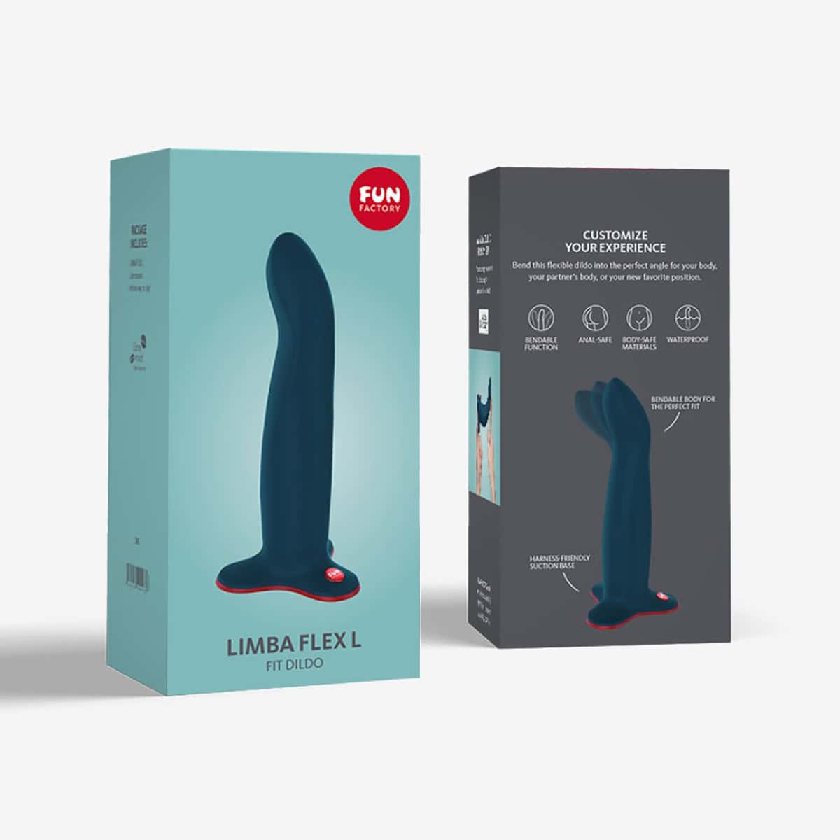 Fun Factory Limba Flex L Velvet Blue dildo made by Fun Factory on sale at herVibrators.com