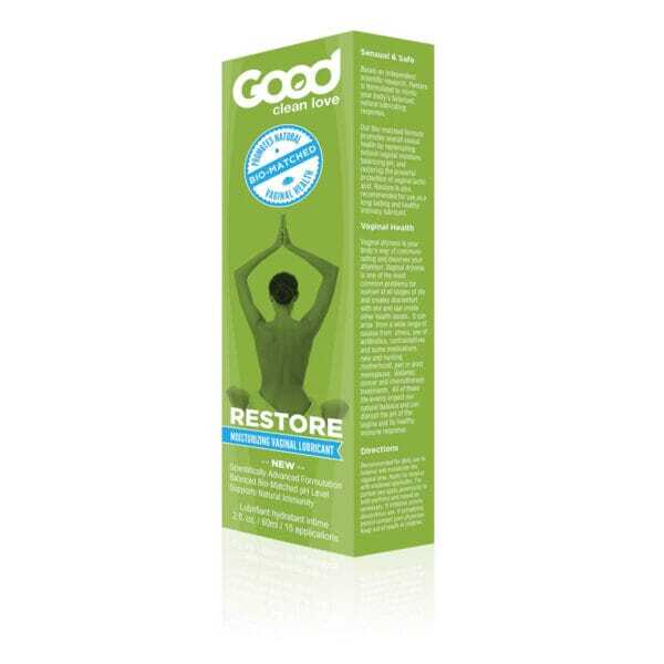 Best plant-based Good Clean Love Restore Moisturizing Lubricant 2oz personal lubricant by Good Clean Love on sale at herVibrators.com.