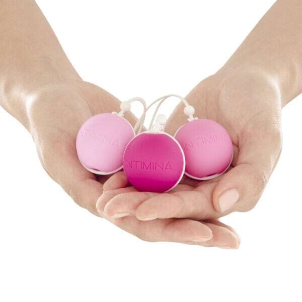 Buy INTIMINALaselleWeightedKegelBallSet kegel exercise device for pelvic floor muscle strengthening.