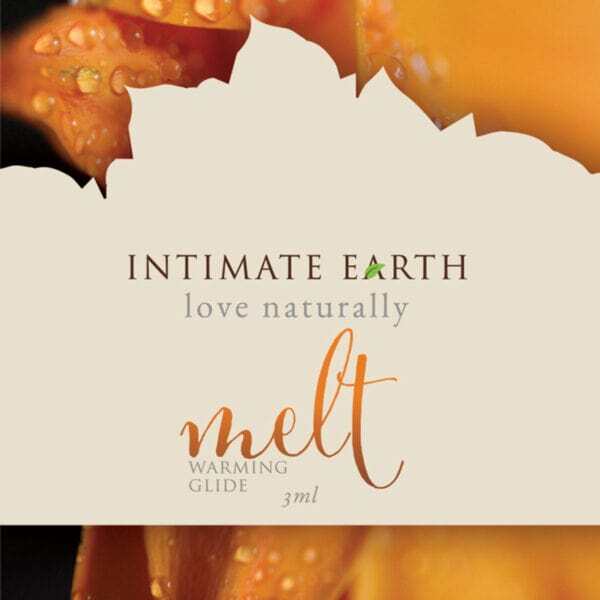 Best Intimate Earth Melt Warming Glide 3ml Foil SINGLE personal organic lubricant by Intimate Earth for sale at herVibrators.com.