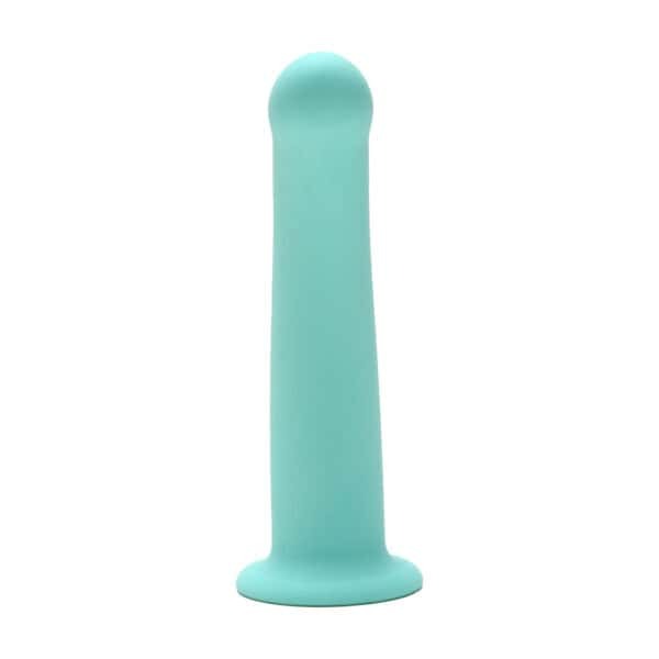 Me You Us 7in Curved Silicone Dildo Aqua dildo made by Me You Us on sale at herVibrators.com