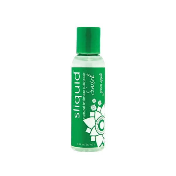 Sliquid Swirl Green Apple 2oz flavored lubricant by Sliquid for yummy sex.