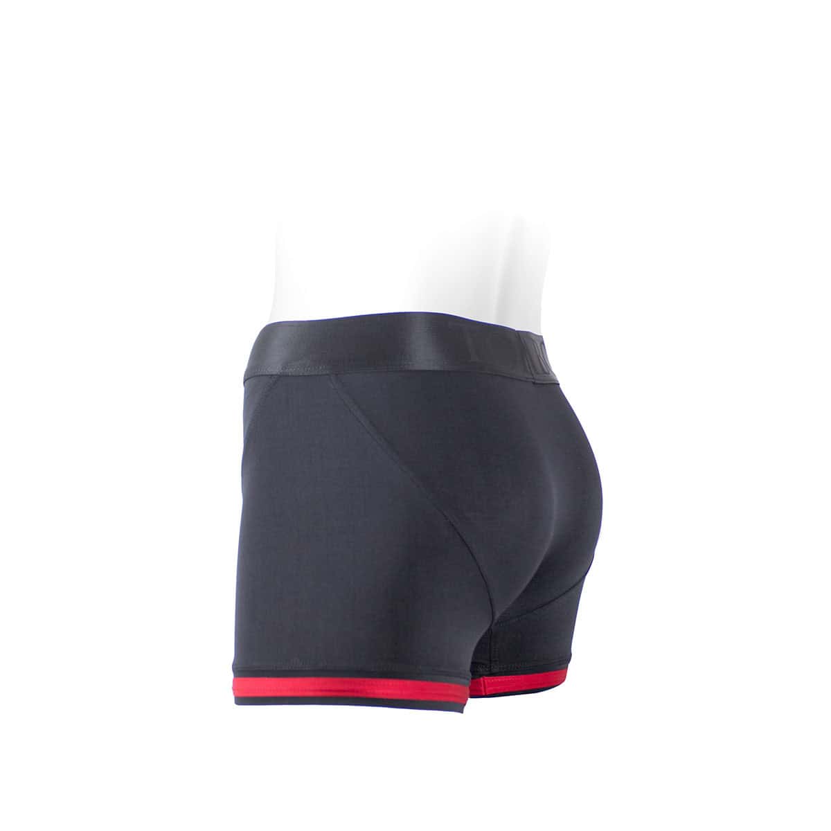 Best SpareParts Tomboii Blk/Red Nylon - XS dildo panties made by SpareParts HardWear on sale at herVibrators.com