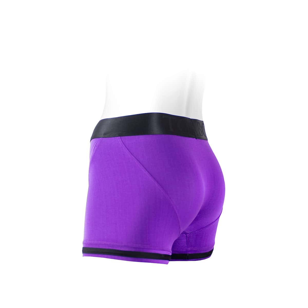 Best SpareParts Tomboii Purple/Black Nylon - XL dildo panties made by SpareParts HardWear on sale at herVibrators.com