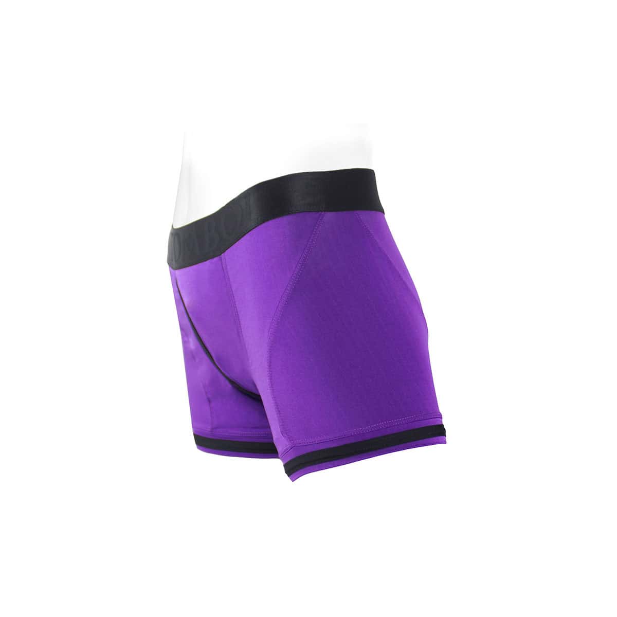 Best SpareParts Tomboii Purple/Black Nylon - XL dildo panties made by SpareParts HardWear on sale at herVibrators.com