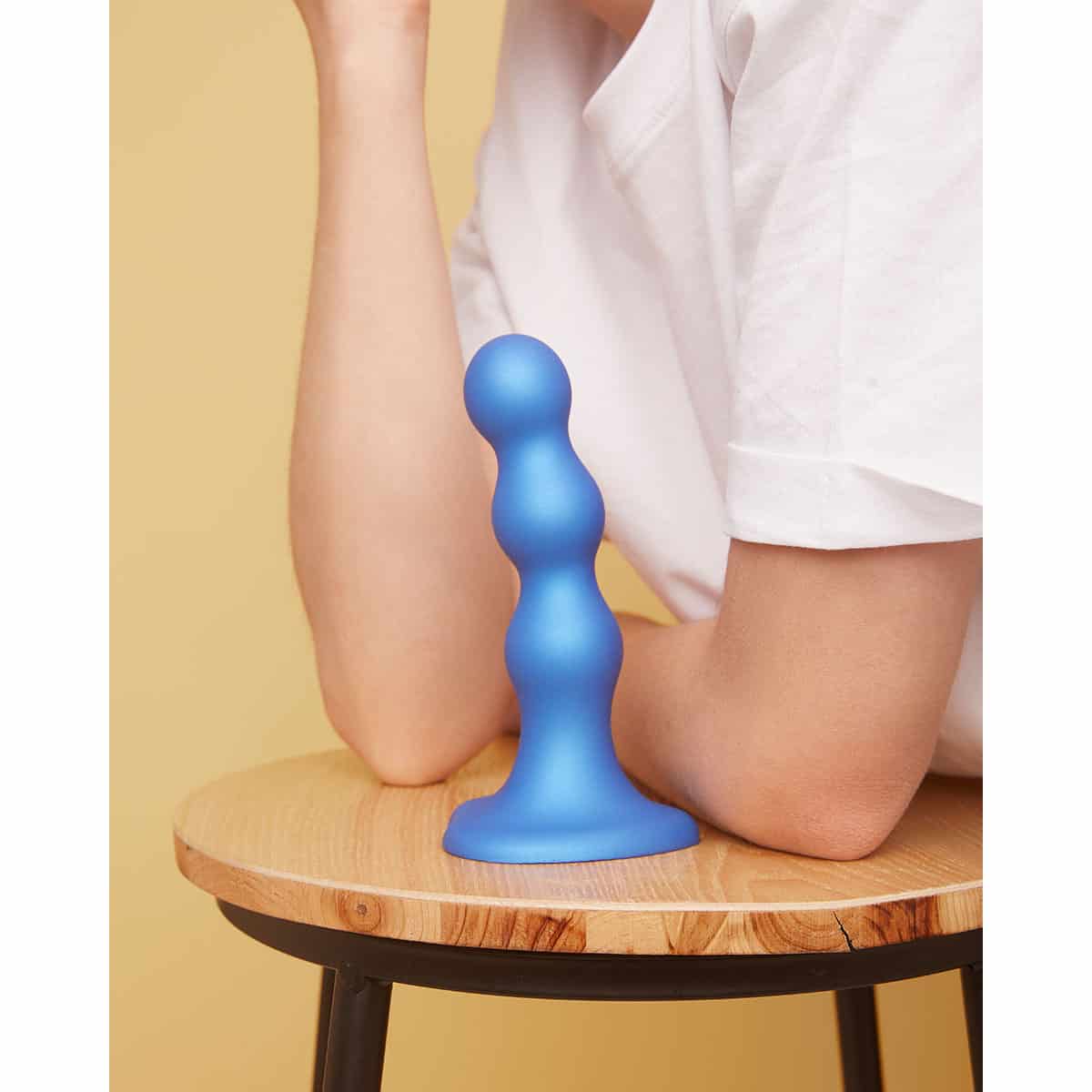 Strap On Me Balls Plug Dil Blue Medium dildo made by Strap-On-Me on sale at herVibrators.com