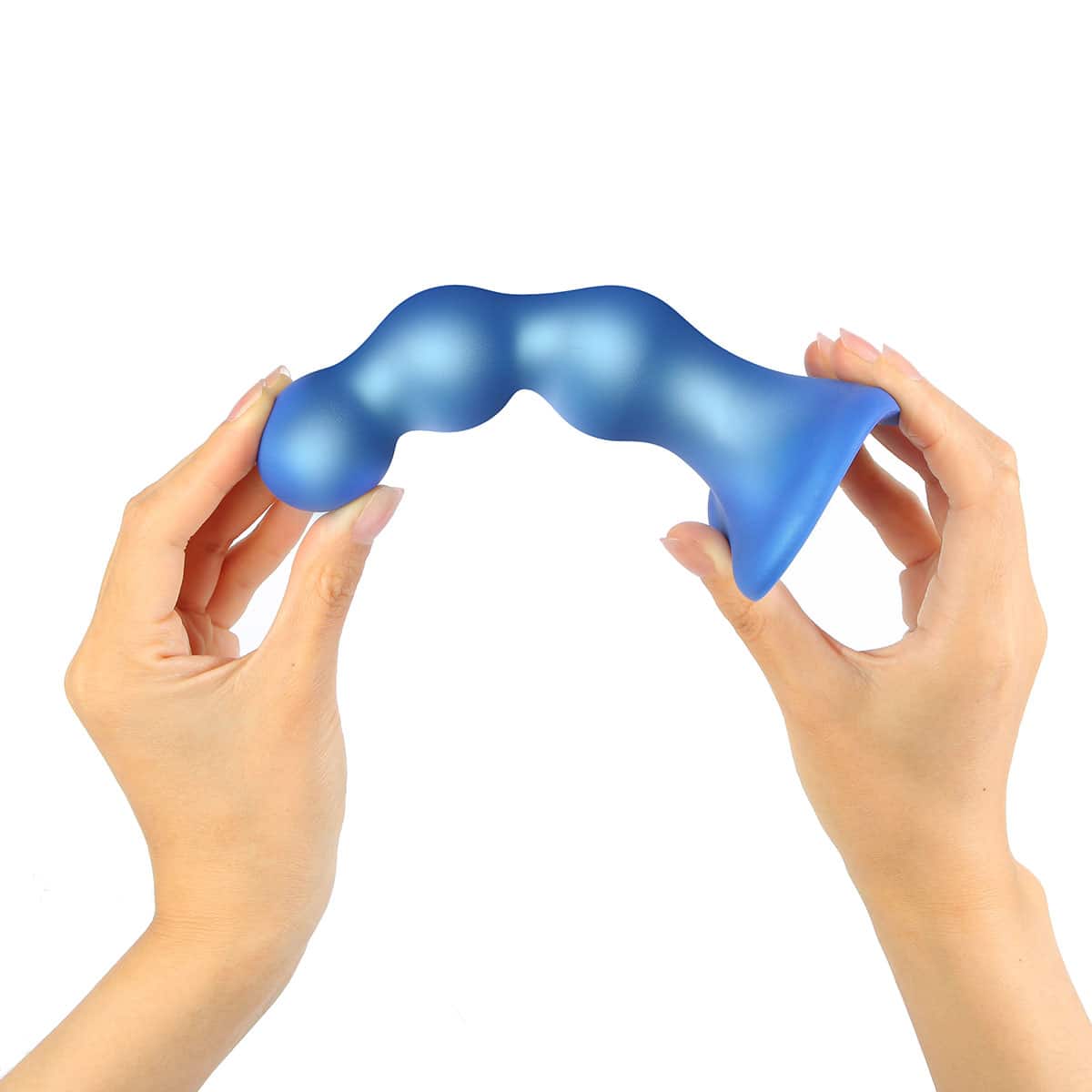 Strap On Me Balls Plug Dil Blue Medium dildo made by Strap-On-Me on sale at herVibrators.com