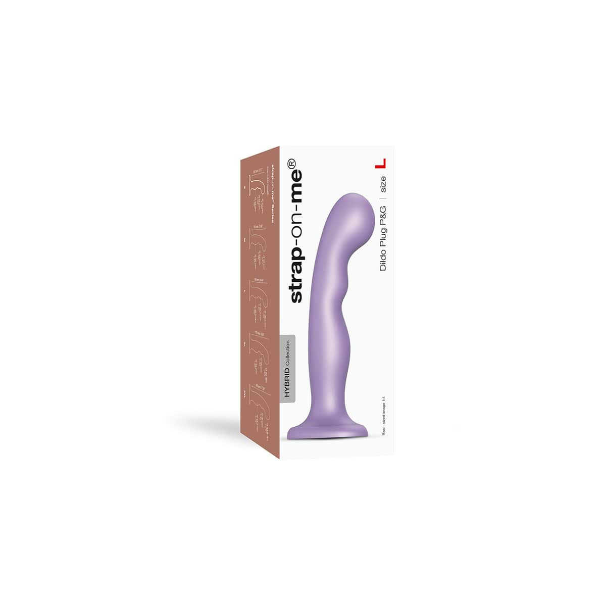 Strap On Me P amp G Plug Dil Metallic Lilac Large dildo made by Strap-On-Me on sale at herVibrators.com