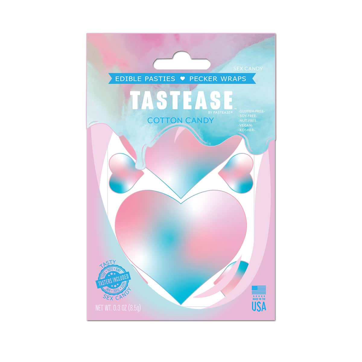 Wearing Tastease Cotton Candy nipples covers by Pastease can be fun and sexy!