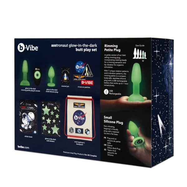 Buy a B-Vibe ASStronaut GlowintheDark Butt Play Set vibrator.