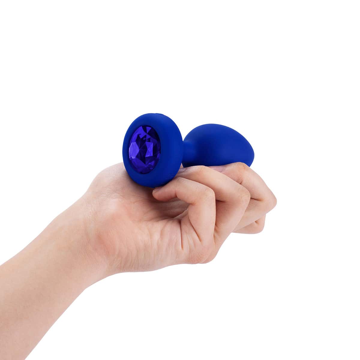 Buy a B-Vibe Vibrating Jewel Plug Large/XLarge  Blue Sapphire vibrator.