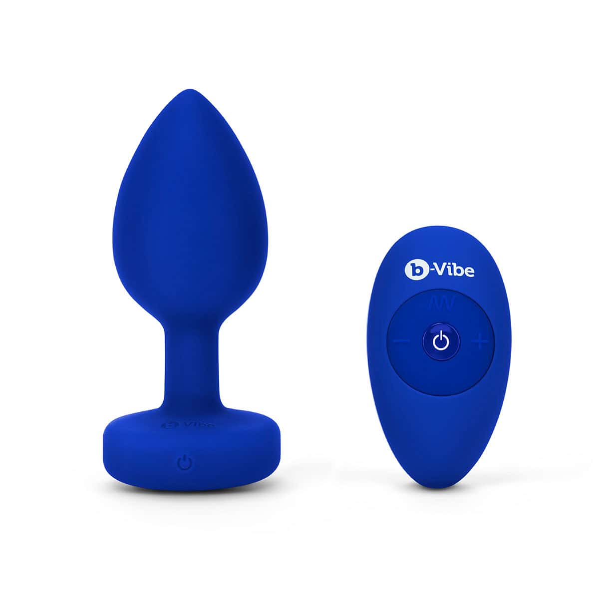 Buy a B-Vibe Vibrating Jewel Plug Large/XLarge  Blue Sapphire vibrator.