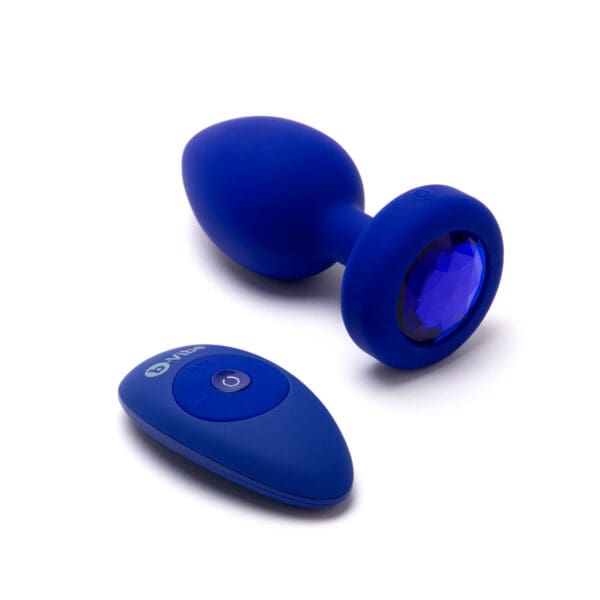 Buy a B-Vibe Vibrating Jewel Plug Large/XLarge  Blue Sapphire vibrator.