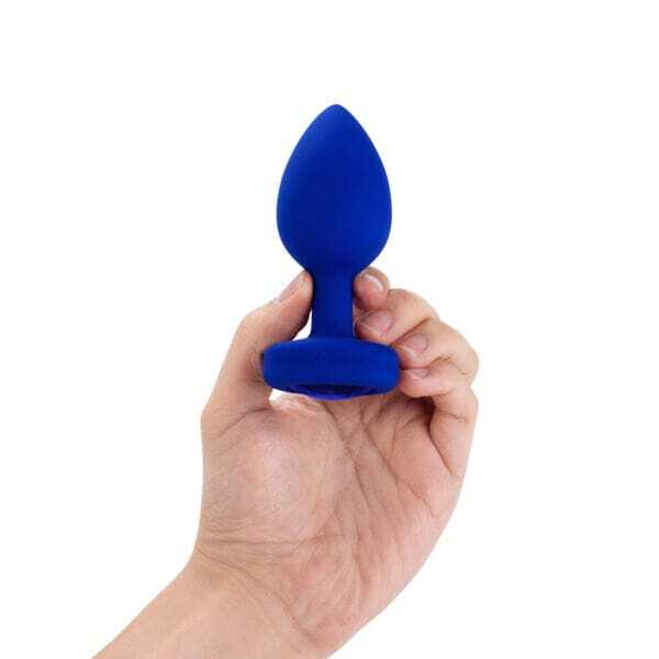 Buy a B-Vibe Vibrating Jewel Plug Large/XLarge  Blue Sapphire vibrator.