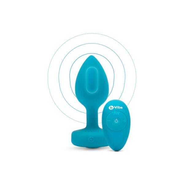 Buy a B-Vibe Vibrating Jewel Plug Small-Medium  Aqua vibrator.