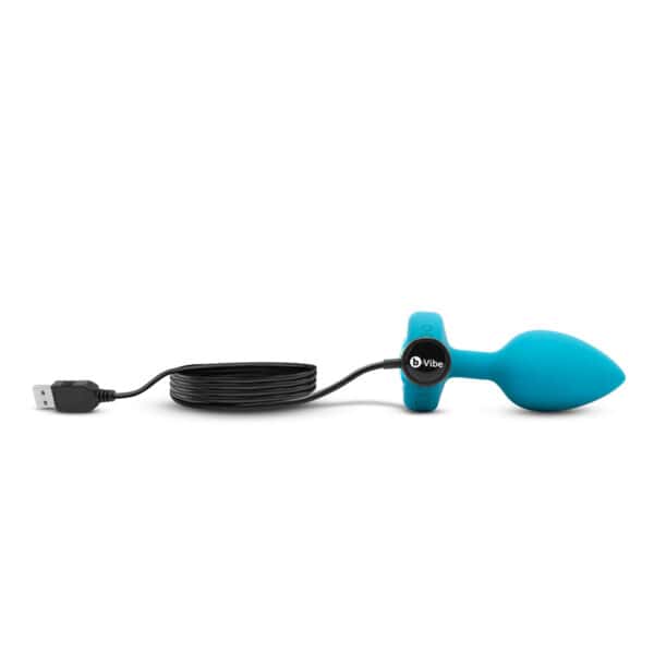 Buy a B-Vibe Vibrating Jewel Plug Small-Medium  Aqua vibrator.