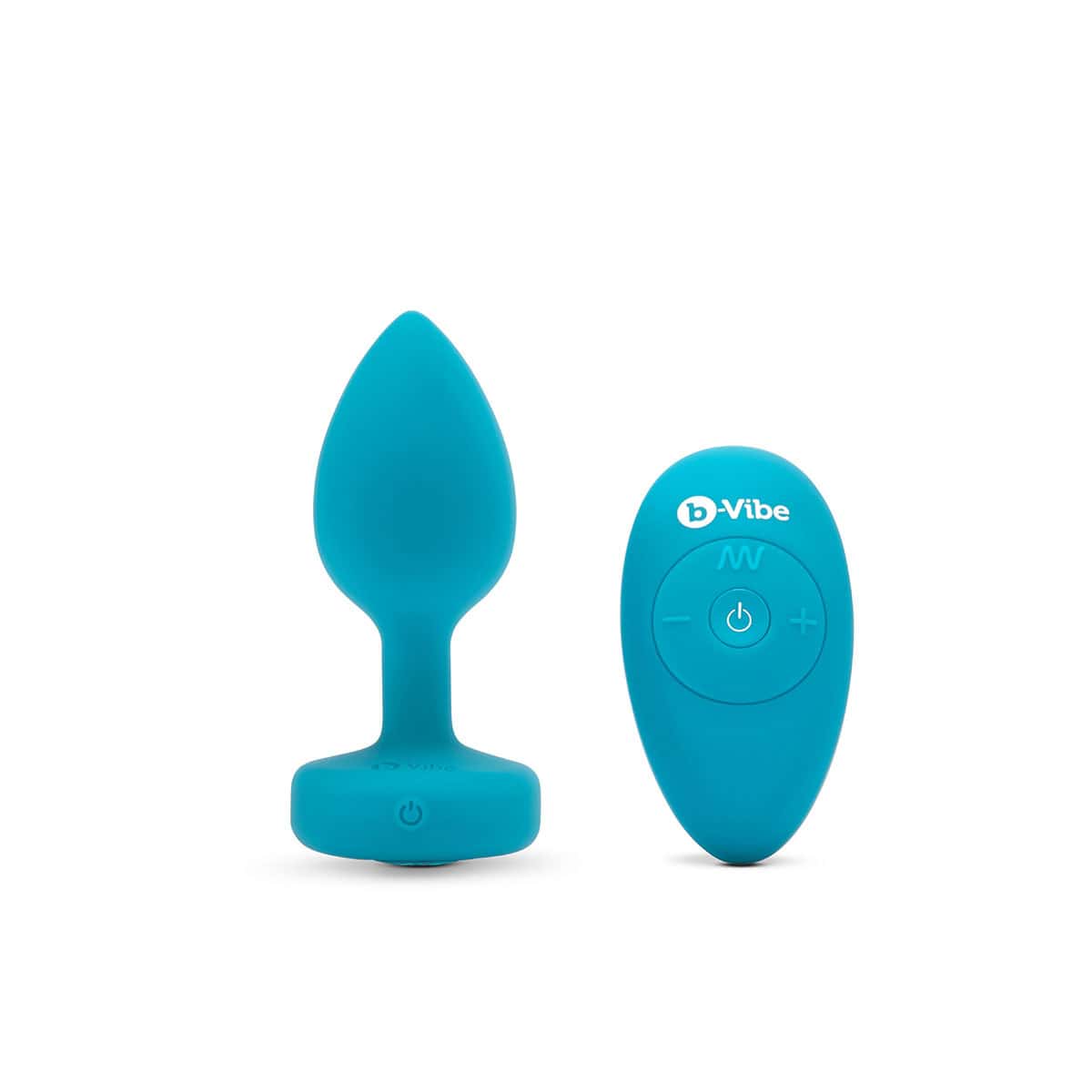 Buy a B-Vibe Vibrating Jewel Plug Small-Medium  Aqua vibrator.