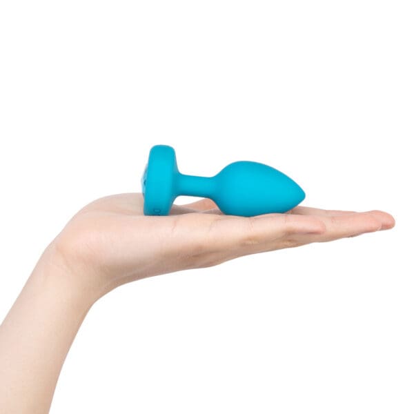 Buy a B-Vibe Vibrating Jewel Plug Small-Medium  Aqua vibrator.