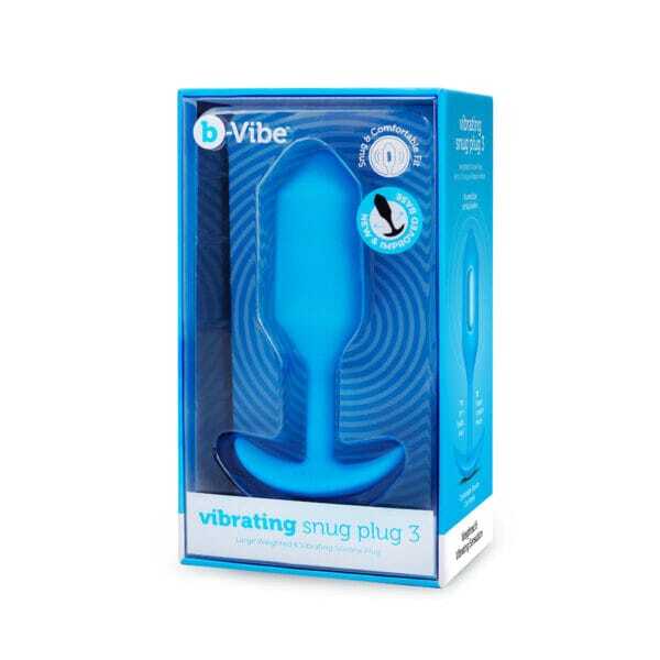 Buy a B-Vibe Vibrating Snug Plug 3 L  Blue vibrator.