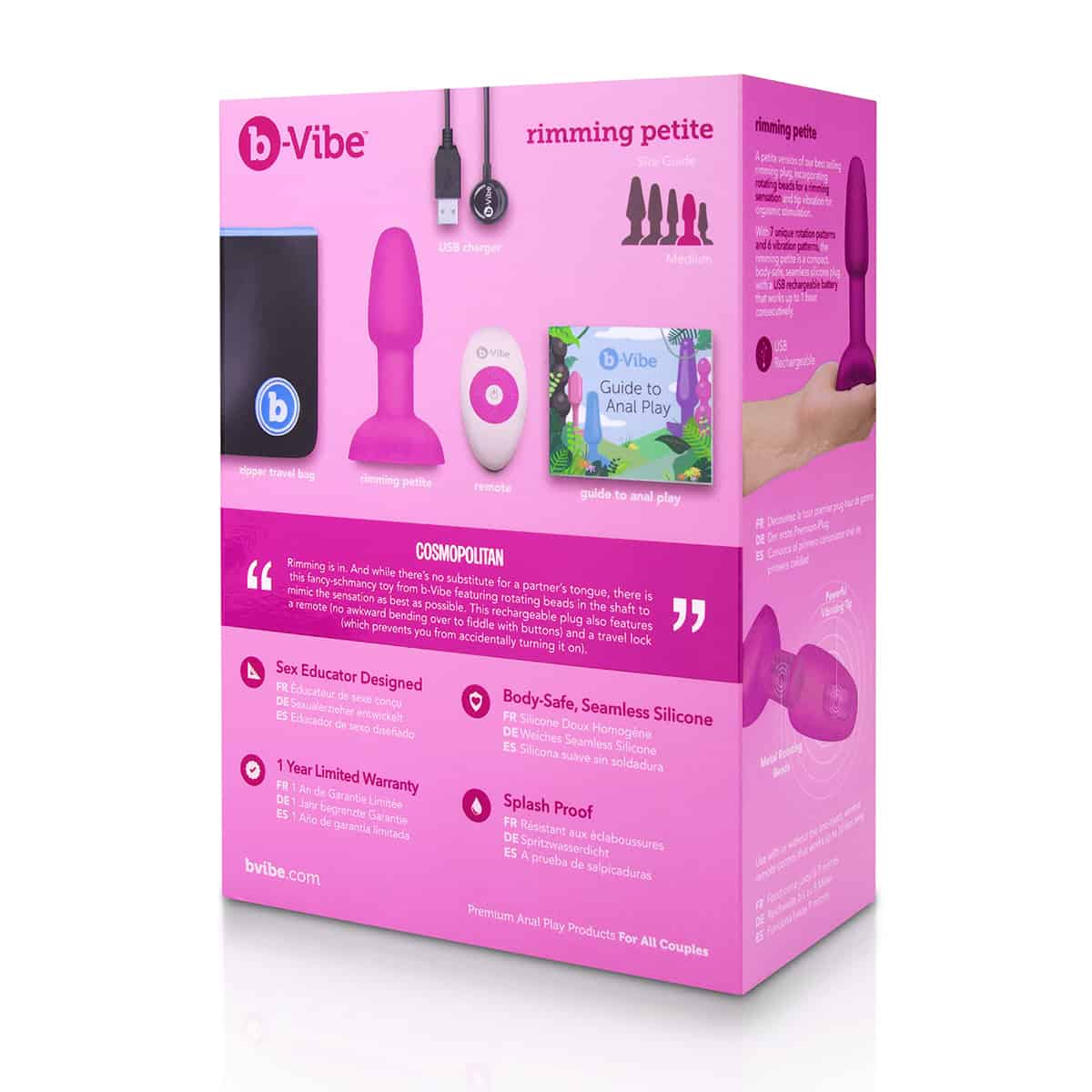 Buy a bVibe Rimming Petite Fuchsia vibrator.