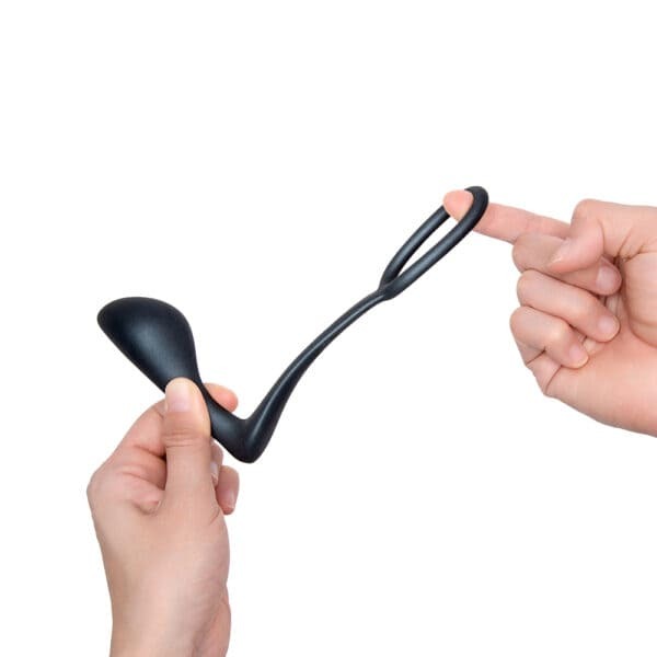 Buy a bVibe Ringer C-Ring + Plug vibrator.