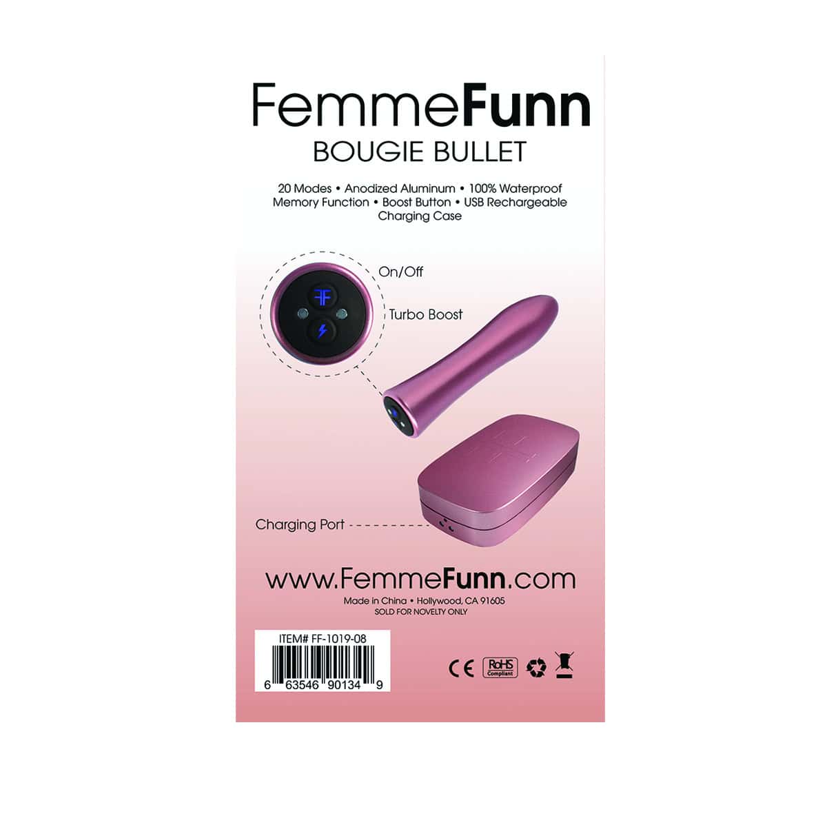 Buy a Femme Funn Bougie Bullet  Rose Gold vibrator.