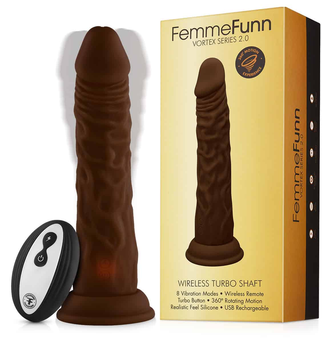 Buy a Femme Funn Wireless Turbo Shaft  Cocoa vibrator.