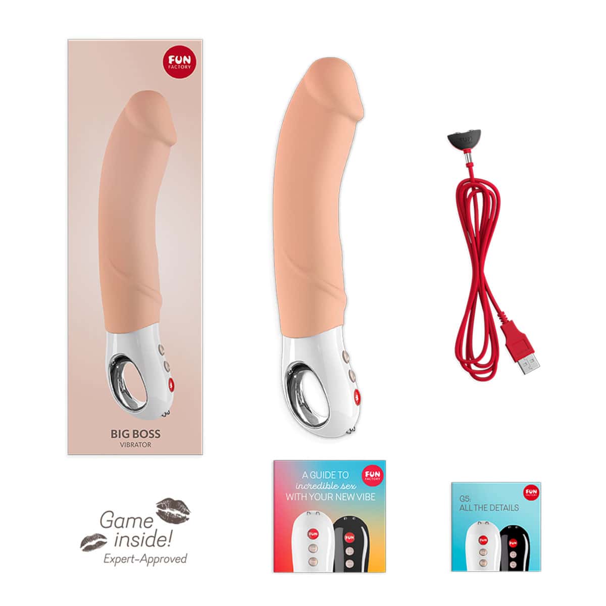 Buy a Fun Factory Big Boss  Vanilla vibrator.