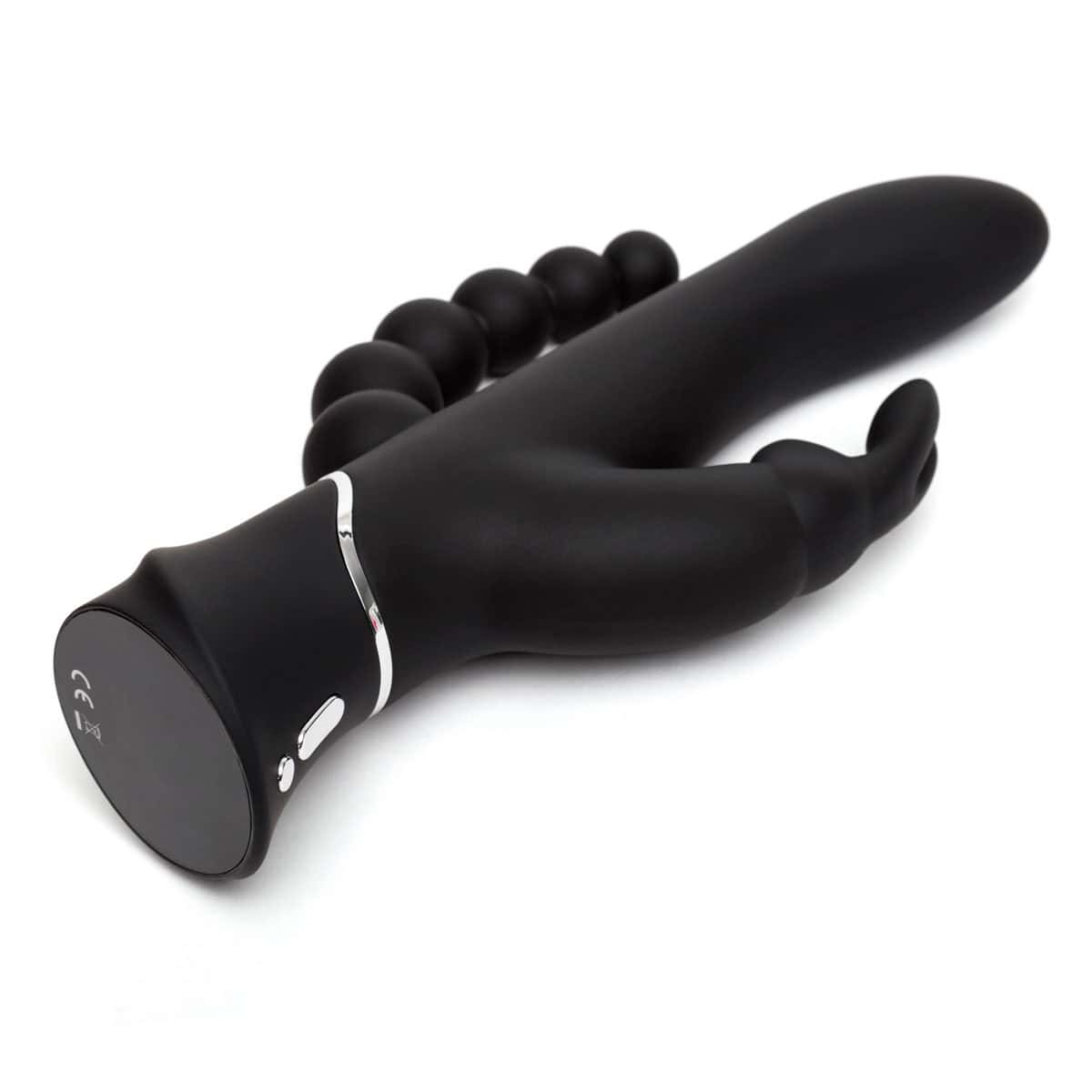 Buy a Happy Rabbit Elite Triple Curve  Black vibrator.