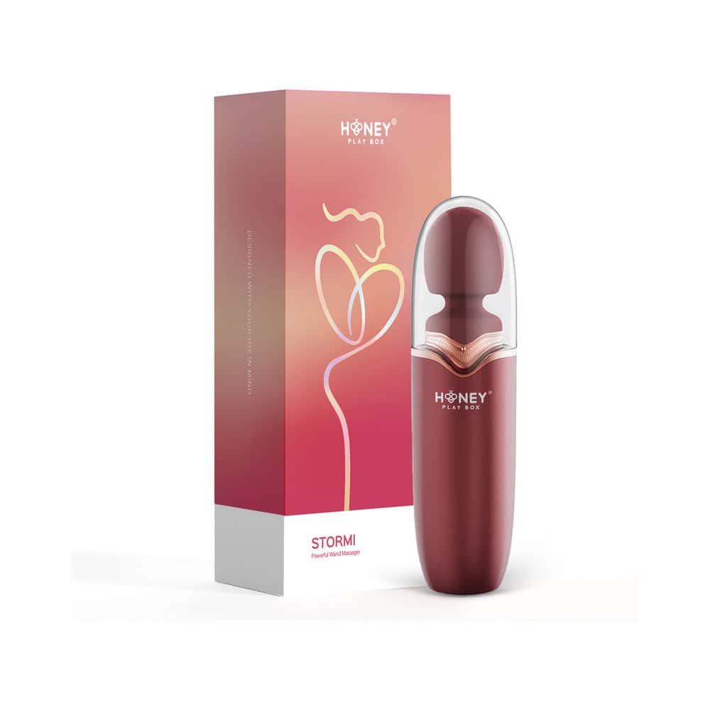 Buy a Honey Play Box Stormi Powerful Wand Massager With Charging Case vibrator.