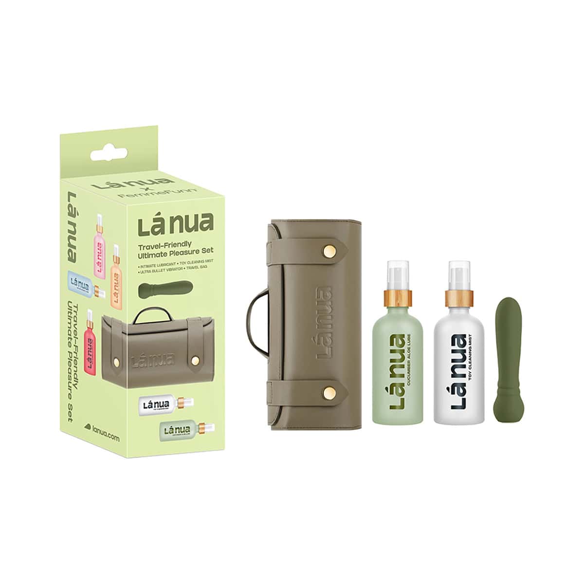 Buy a La Nua Gift Bag 5 Ultra Bullet + 100Ml Mist Toy Cleaner + 100Ml Cucumber Aloe Lube vibrator.