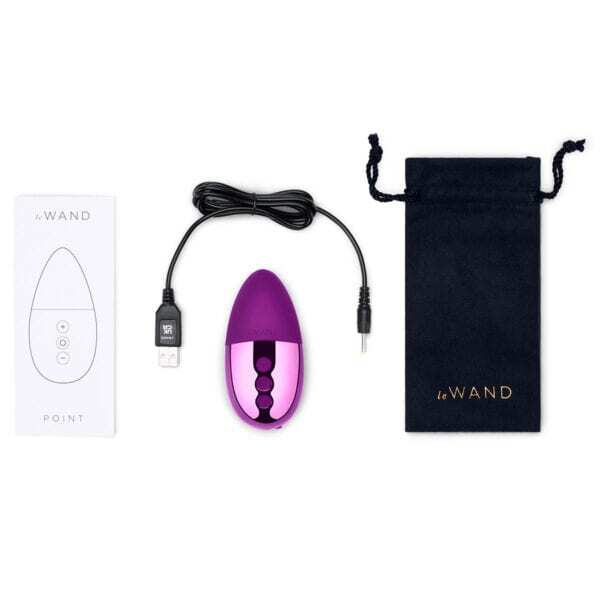 Buy a Le Wand Chrome Point  Dark Cherry vibrator.