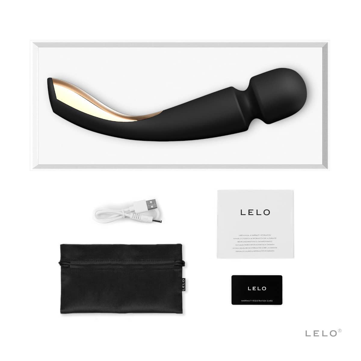 Buy a LELO Smart Wand 2 Large  Black vibrator.