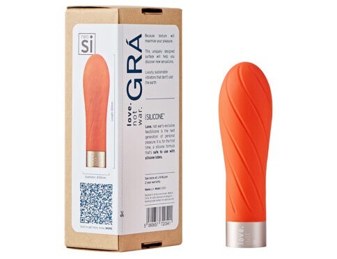 Buy a love not war gr head  orange vibrator.