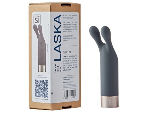 Buy a love not war laska head  grey vibrator.