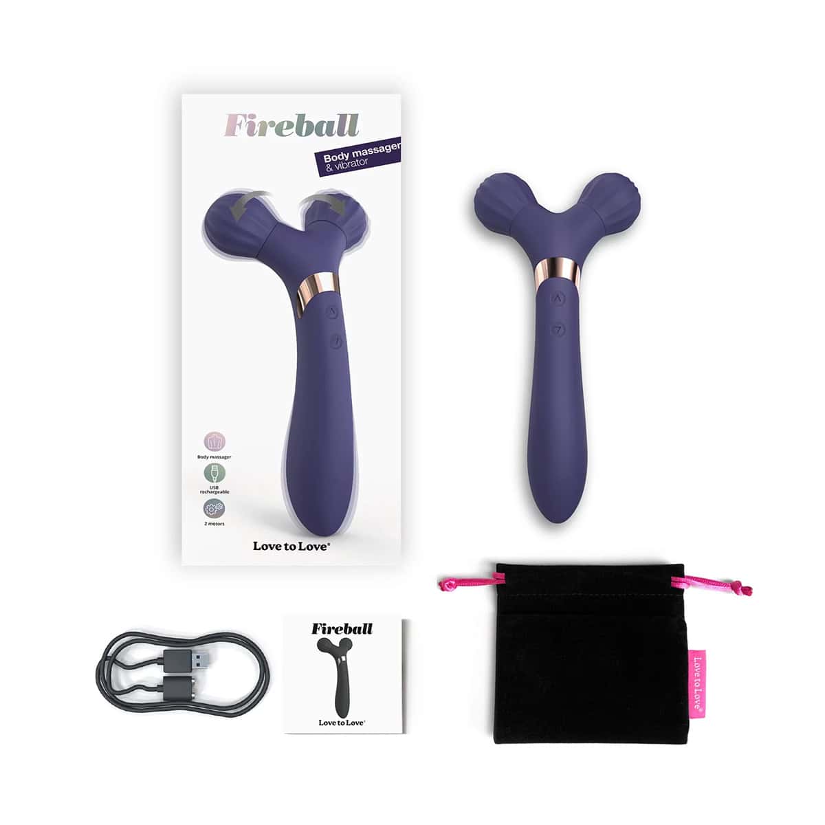 Buy a Love to Love Fireball Body Massager  Midnight Indigo vibrator.