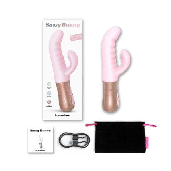 Buy a Love to Love Sassy Bunny Vibrator  Baby Pink vibrator.