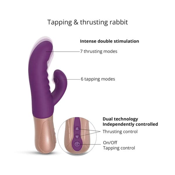 Buy a Love to Love Sassy Bunny Vibrator  Purple Rain vibrator.