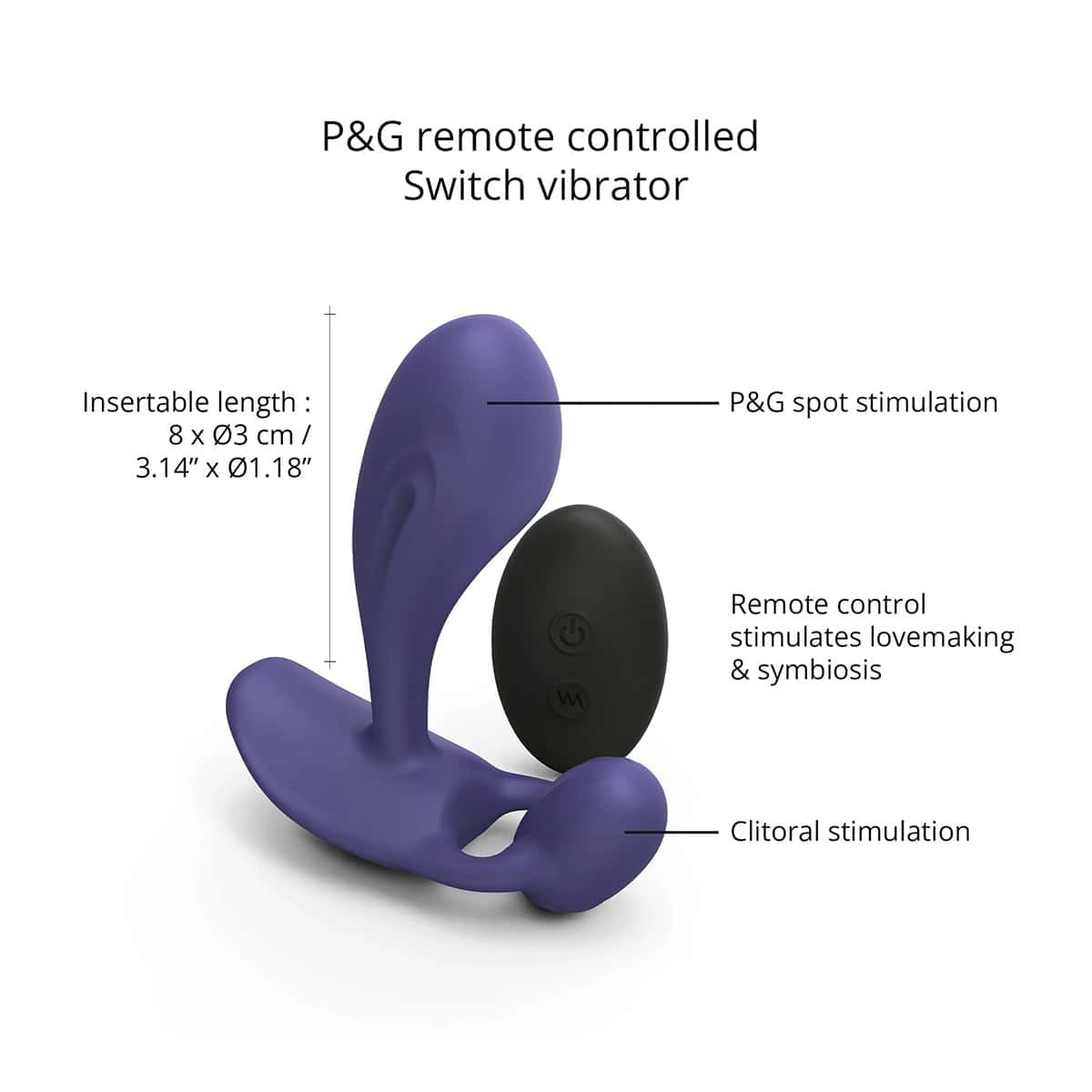 P-Spot Vibrator  Midnight Indigo vibrator.